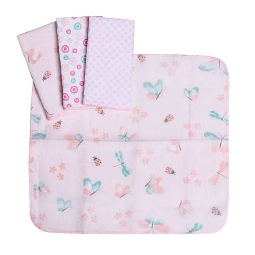 PANINHO DE BOCA BORDADOS - ESTAMPADO - 4 UNIDADES # 3815177 - PAPI