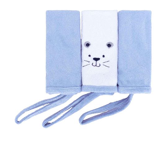 TOALHA BOQUINHA COM PRENDEDOR DE CHUPETA - 3 UNIDADES # 580314 -  BUBLIM