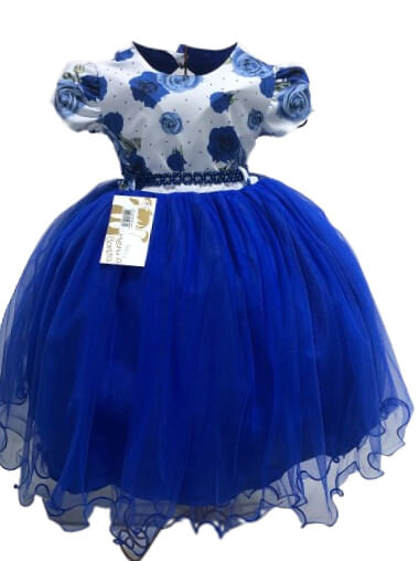 VESTIDO DE FESTA - TAMANHO 1 AO 3 # 2349 -  MENINA BONITA