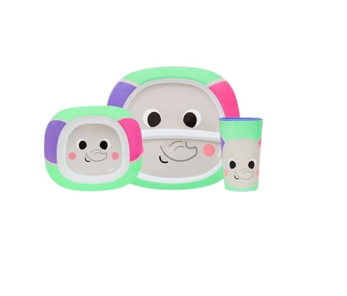 KIT REFEIÇÃO BUBAZOO ELEFANTE # 16308 - BUBA