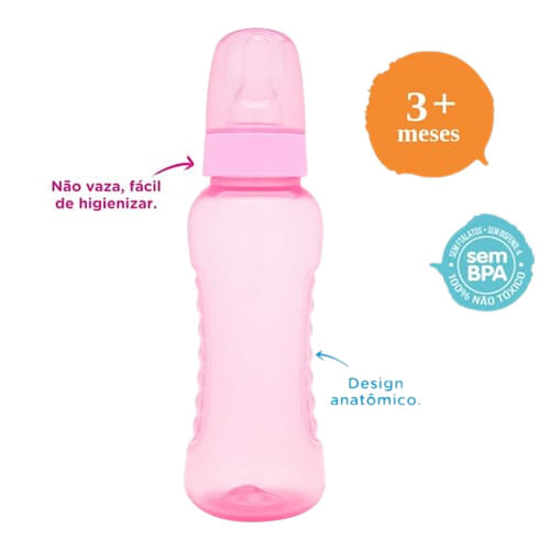 MAMADEIRA CLEAN - 250 ML # 2660-01-F - LOLLY BABY