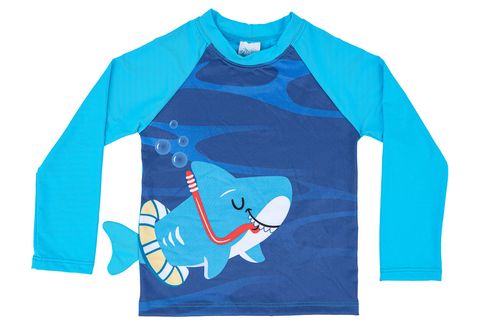 CAMISETA MANGA LONGA - BEBÊ - TUBARÃO - TAMANHO 1 AO 3 # 62046 - EVERLY