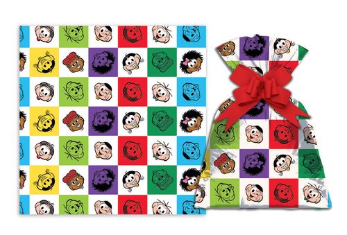 SAQUINHO PARA PRESENTE - 20X29 - TURMA DA MÔNICA XADREZ - 50 UNIDADES # 1199-271 - GALA PAIS&FILHOS