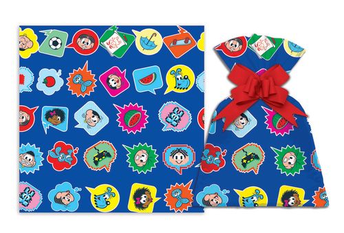 SAQUINHO PARA PRESENTE - 43CMX59CM - TURMA DA MÔNICA GIBI - 50 UNIDADES # 1222-270 - GALA PAIS & FIL
