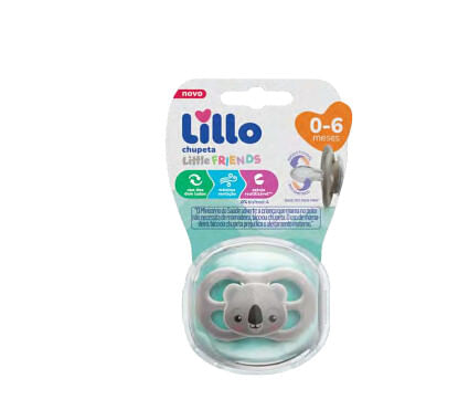 CHUPETA BICO DE SILICONE - SIMÉTRICA -  TAMANHO 1 # 638101 - LILLO