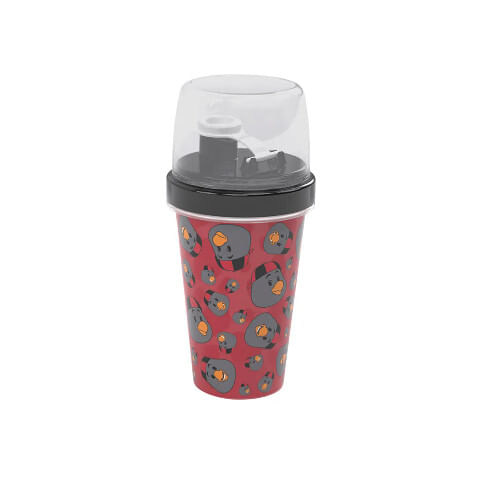 MINI SHAKEIRA FLAMENGO - 320 ML -  KIDS # 16062 - PLASUTIL