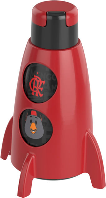 GARRAFA FOGUETE - FLAMENGO 320ML # 16058 - PLASUTIL