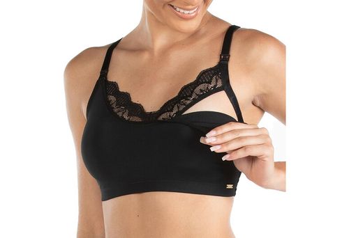 SUTIÃ DE AMAMENTÇÃO TOP COM RENDA - TAMANHO 44 AO 50 # 0147110 - DILADY