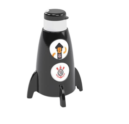 GARRAFA FOGUETE CORINTHIANS 320ML # 16209 - PLASUTIL