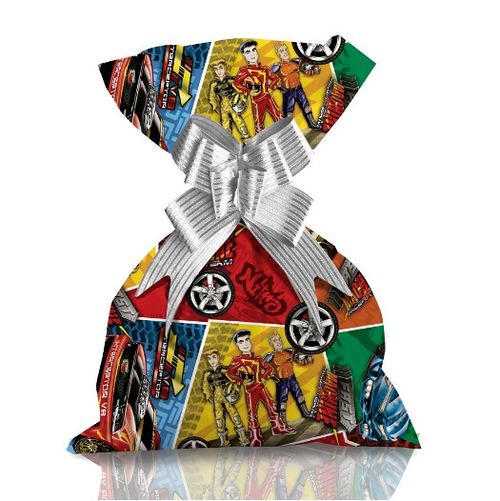 SAQUINHO PARA PRESENTE 25X35 COM 50 - RACER TEAM # 1220-169 - GALA PAIS & FILHOS