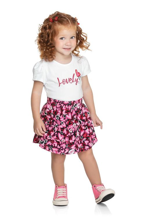 CONJUNTO INFANTIL - FEMININO - TAMANHO 4 AO 8 # 231942 - ELIAN