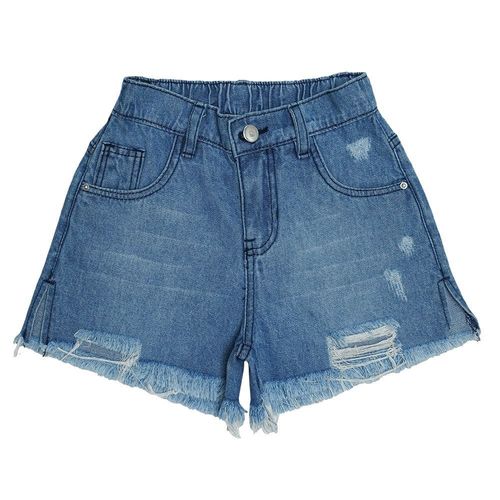 SHORTS JEANS - FEMININO - TAMANHO 10 AO 16 # 1304029 - CLUBE DO DOCE