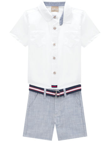 CONJUNTO INFANTIL - MASCULINO - TAMANHO 4 AO 8 # 15483 - MILON