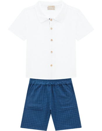 CONJUNTO INFANTIL - MASCULINO - TAMANHO 4 AO 8 # 15448 - MILON