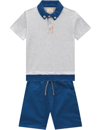 CONJUNTO INFANTIL - MASCULINO - TAMANHO 4 AO 8 # 15446 - MILON