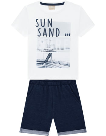 CONJUNTO INFANTIL - MASCULINO - TAMANHO 4 AO 8 # 15463 - MILON