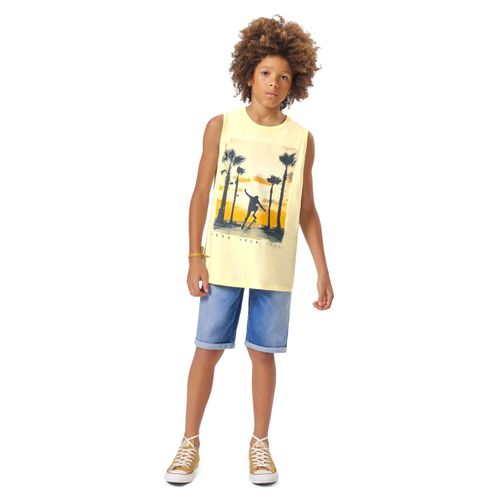 BERMUDA JUVENIL - MASCULINO - TAMANHO 10 AO 16 # 81731 - LEMON