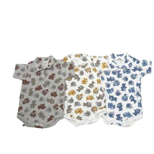 KIT BODY POLO MANGA CURTA - MASCULINO - 3 UNIDADES - TAMANHO P AO G # 20.060 - LE & MA