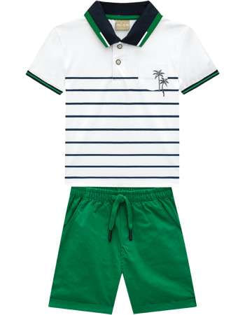 CONJUNTO INFANTIL - MASCULINO - TAMANHO 4 AO 8 # 15458 - MILON