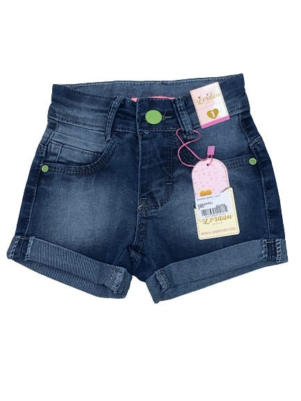 SHORTS JEANS - FEMININO - TAMANHO 1 AO 3 #3682 - PAPARREL