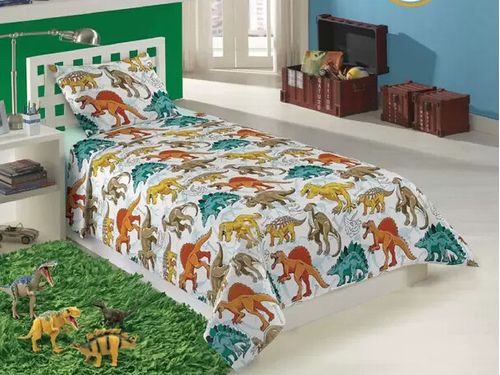 JOGO DE CAMA SOLTEIRO - DIVERSSAURO - 3 PEÇAS # 059761 -  LEPPER
