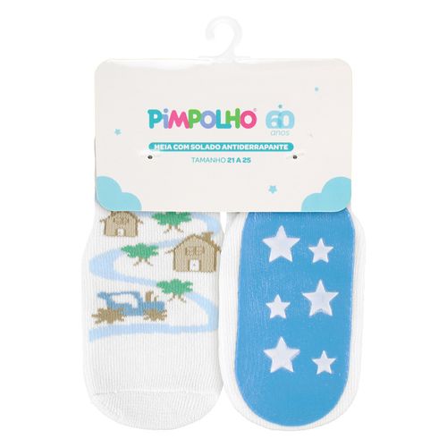 MEIA ANTIDERRAPANTE - MASCULINO - TAMANHO  21 AO 25 # 0009899 - PIMPOLHO