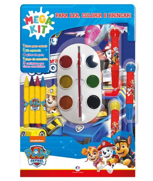 MEGA KIT- PATRULHA CANINA LER, COLORIR E BRINCAR # 04408 - CIRANDA CUTURAL