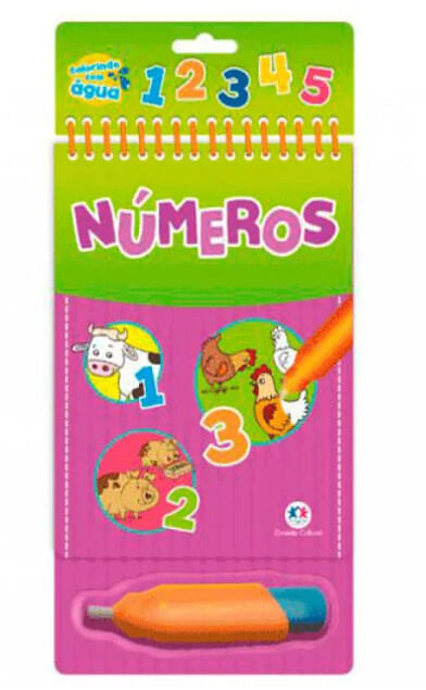 LIVRO COLORINDO COM ÁGUA - NÚMEROS # 78371 - CIRANDA CULTURAL