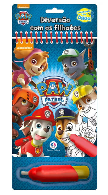 LIVRO COLORINDO COM ÁGUA - PATRULHA CANINA # 77817 - CIRANDA CULTURAL