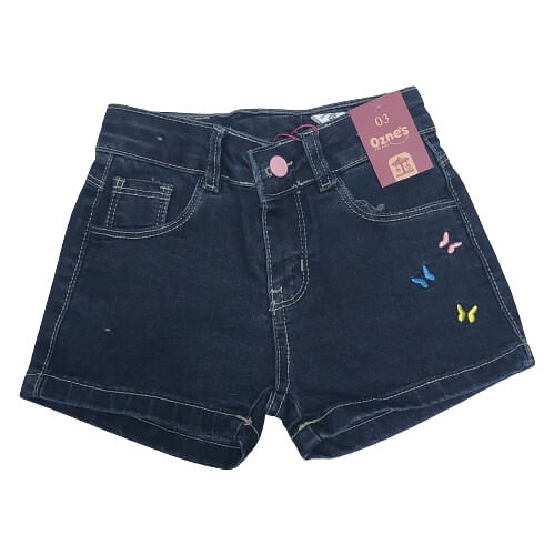 SHORTS INFANTIL - FEMININO - TAMANHO 1 AO 3 # 12008 - OZNE`S  JEANS