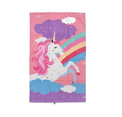 TOALHA DE BANHO FELPUDA - UNICORNIO -70CM X 1,15M # 4634292/22081 - DOHLER