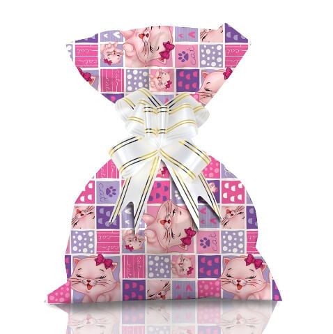 SAQUINHO PARA PRESENTE 20X29 COM 50 - LITTLE CAT # 1199-199