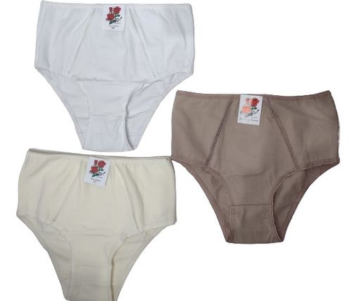 CALCINHA MALHA COTTON LISA - 3 PEÇAS - TAMANHO P AO G # 00462 - ROSASTYL