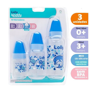 KIT MAMADEIRA OCEANO ORTO - 3 PEÇAS # 3662-01-M - LOLLY BABY