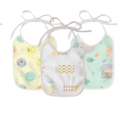 KIT BABADOR KARINHO FLANELADO E PLASTIFICADO - 3 UNIDADES # 19500 - PAPI