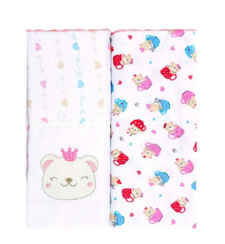 MANTA FLANELADA BUBLIM - ESTAMPADO - 2 UNIDADES # 500100 - INCOMFRAL