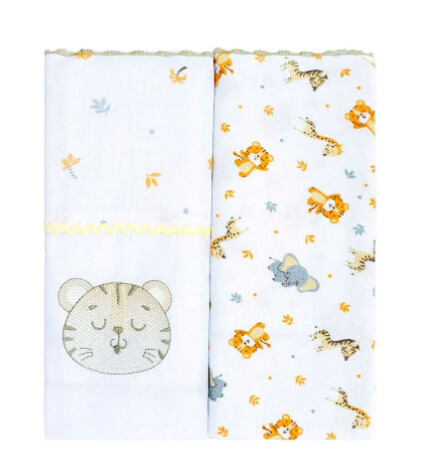 MANTA FLANELADA BUBLIM - ESTAMPADO - 2 UNIDADES # 500100 - INCOMFRAL