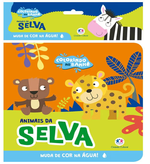 LIVRO PARA BANHO - ANIMAIS DA SELVA # 79095 - CIRANDA CULTURAL