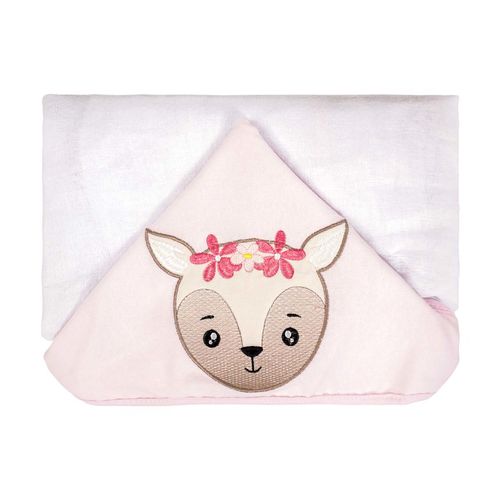 TOALHA COM CAPUZ MALHA BABY JOY  # 760805 - INCOMFRAL