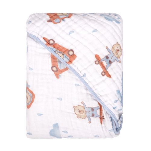 TOALHA COM CAPUZ DE CANTO - BABY JOY SOFT - ESTAMPADO # 760795 - INCOMFRAL