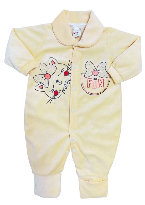 MACACÃO LONGO PLUSH - FEMININO - TAMANHO RN AO G # 2354 - PETUTINHA