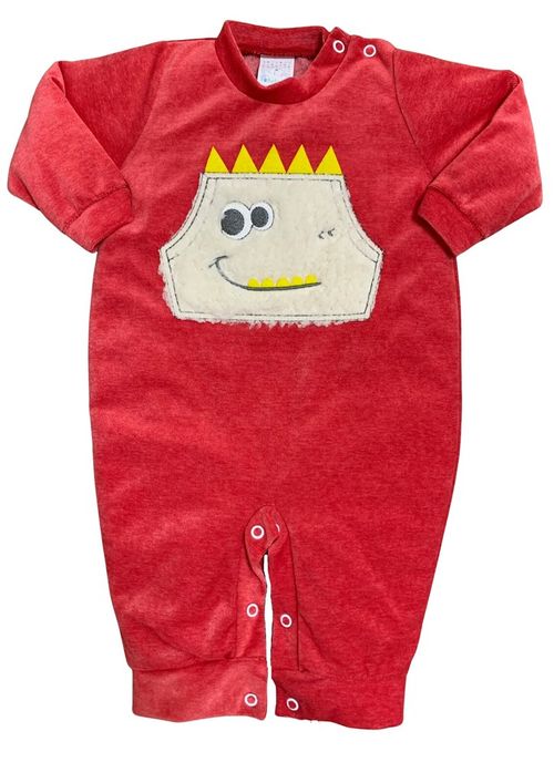 MACACÃO LONGO PLUSH - MASCULINO - TAMANHO RN AO G # 2362 - PETUTINHA