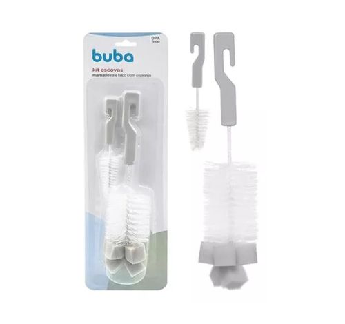 KIT ESCOVA MAMADEIRA E BICO COM ESPONJA # 15288 - BUBA