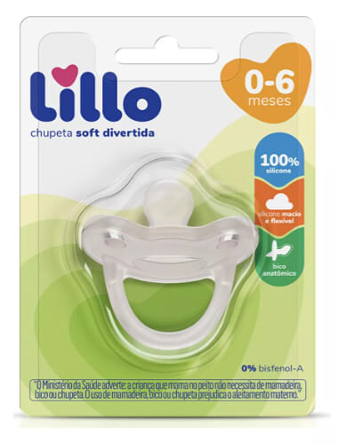 CHUPETA SOFT 100% SILICONE ANATÔMICO - TAMANHO 1 # 638901 - LILLO