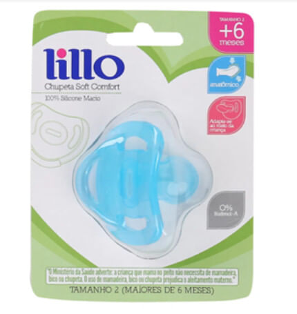 CHUPETA SOFT 100% SILICONE ANATÔMICO - TAMANHO 1 # 638921 - LILLO