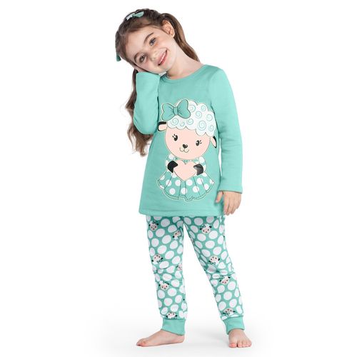 PIJAMA INFANTIL - FEMININO - TAMANHO 4  AO 12 # 1000159 - KYLY