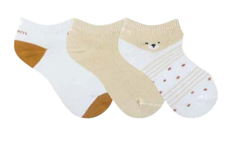 KIT MEIA INVISÍVEL - FEMININO - 3 PARES - TAMANHO P AO G # KT.01002.IF - RIKAM