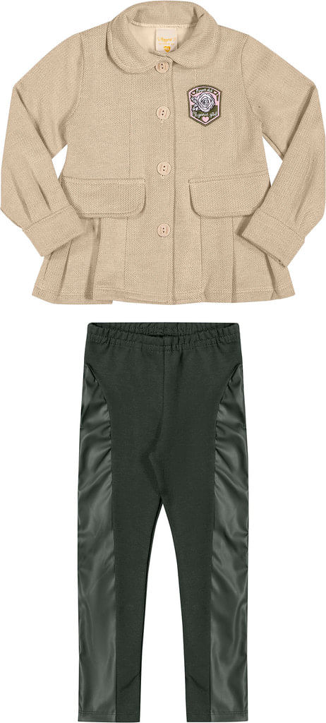 CONJUNTO INFANTIL- FEMININO - TAMANHO 1 AO 3 # 27751 - ANGERÔ