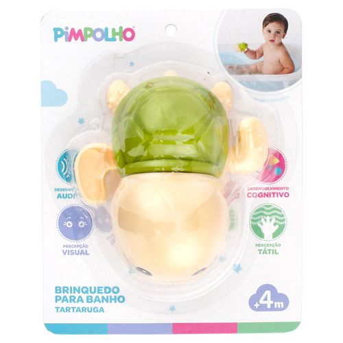 BRINQUEDO BANHO DE DAR CORDA TARTARUGA # 0300202 - PIMPOLHO