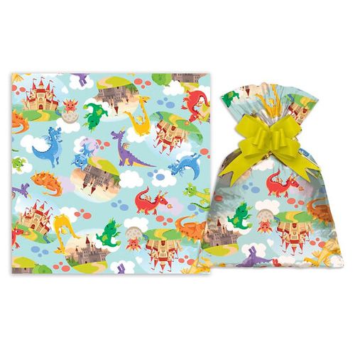 SAQUINHO PARA PRESENTE 30X45 - 50 UNIDADES - DRAGON # 1200-263 - GALA PAIS & FILHOS